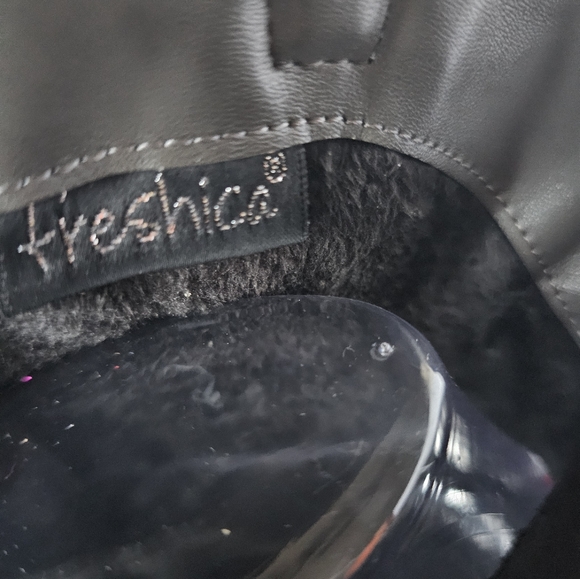 B Freshica Womens Ankle Boot New w/o box Gray Cuban Heel Zippers Almond Toe 10M - Picture 9 of 15